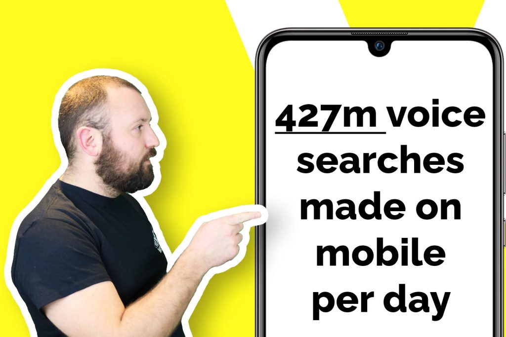 427m voice searches are done on mobile per day
